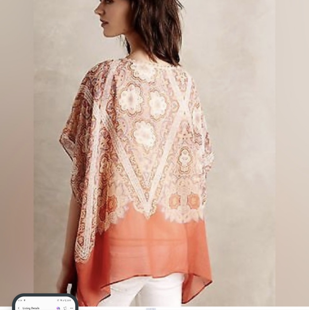Anthropologie Maeve Nalina Silk Boho Blouse